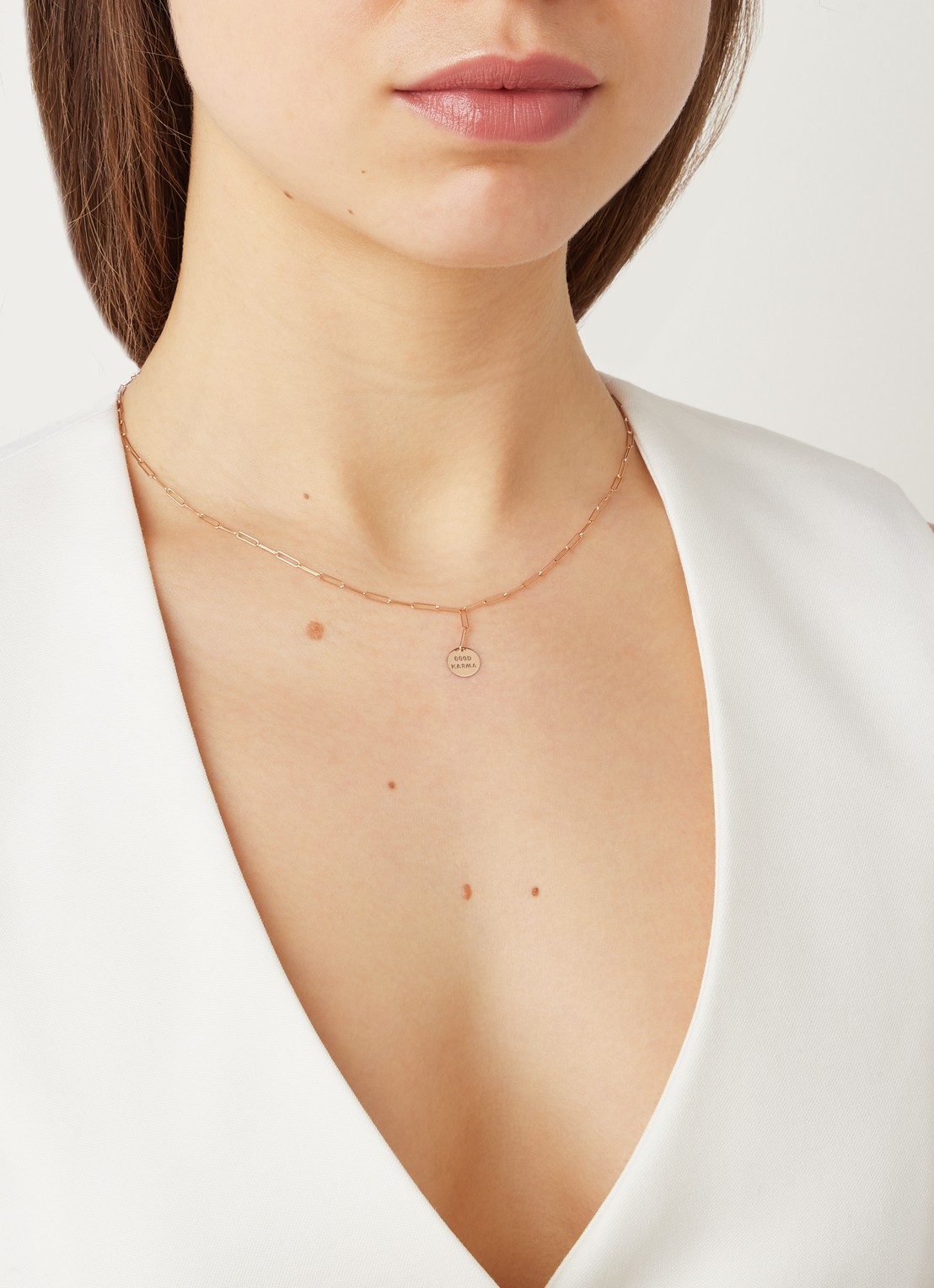 Vanrycke Shaman ketting van 18 karaat roségoud - voorkant 2 roségoud