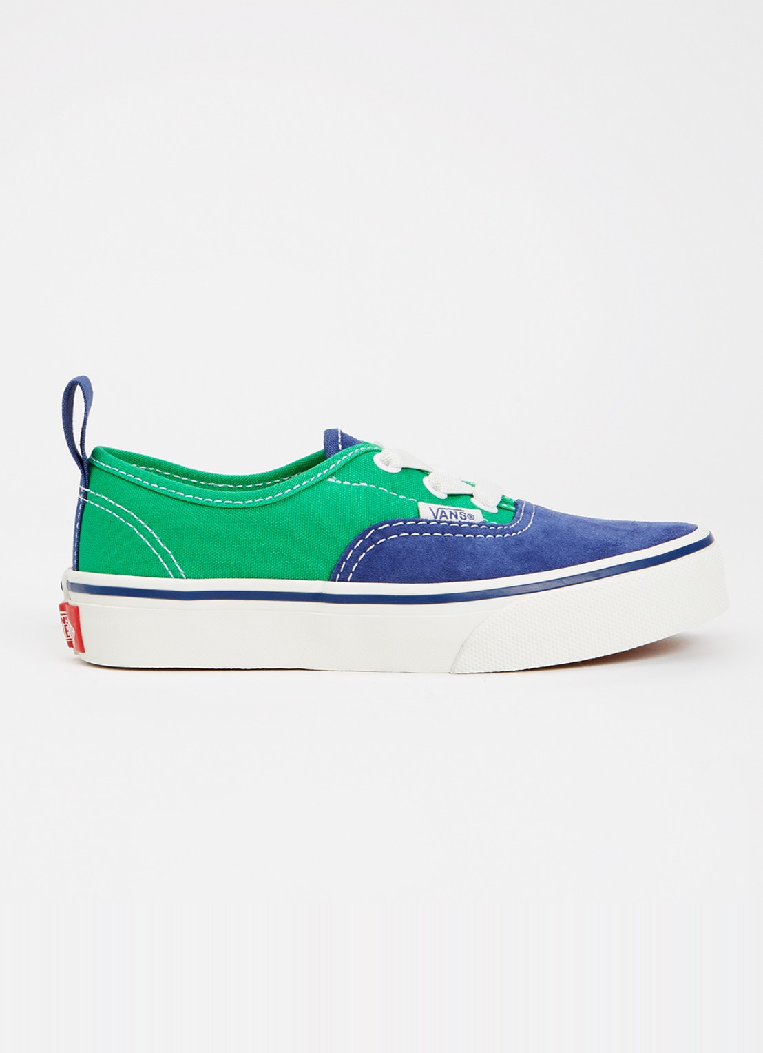 VANS Authentic sneaker van canvas met suède details - voorkant groen