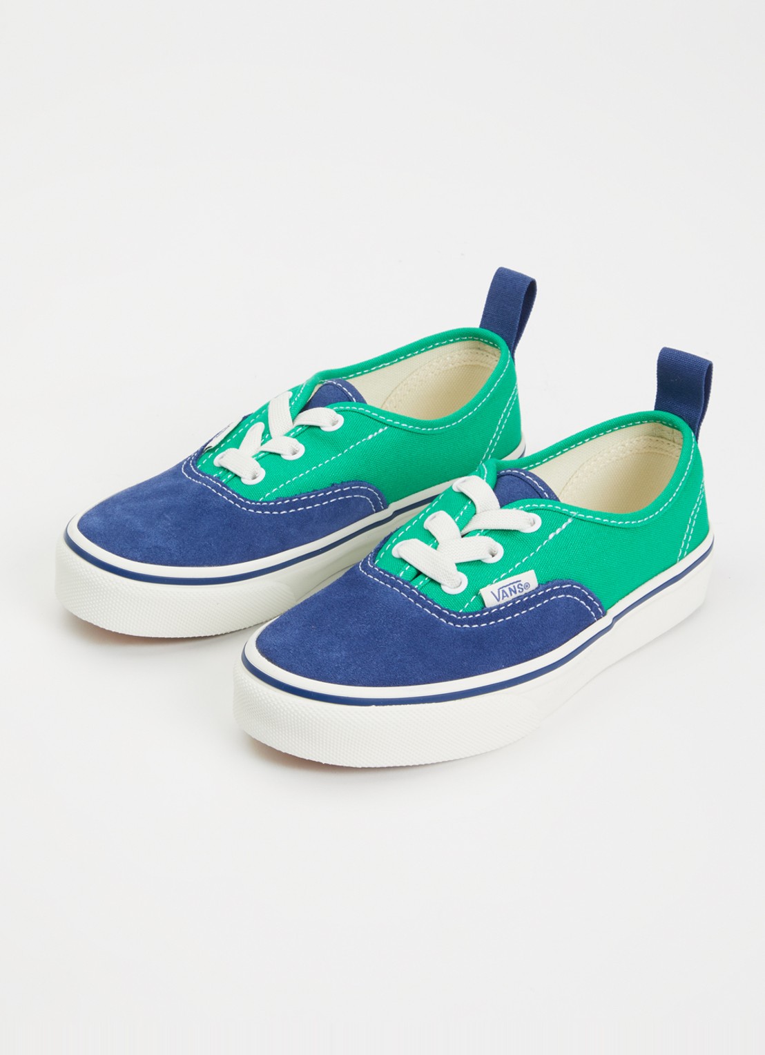 VANS Authentic sneaker van canvas met suède details - voorkant 2 groen