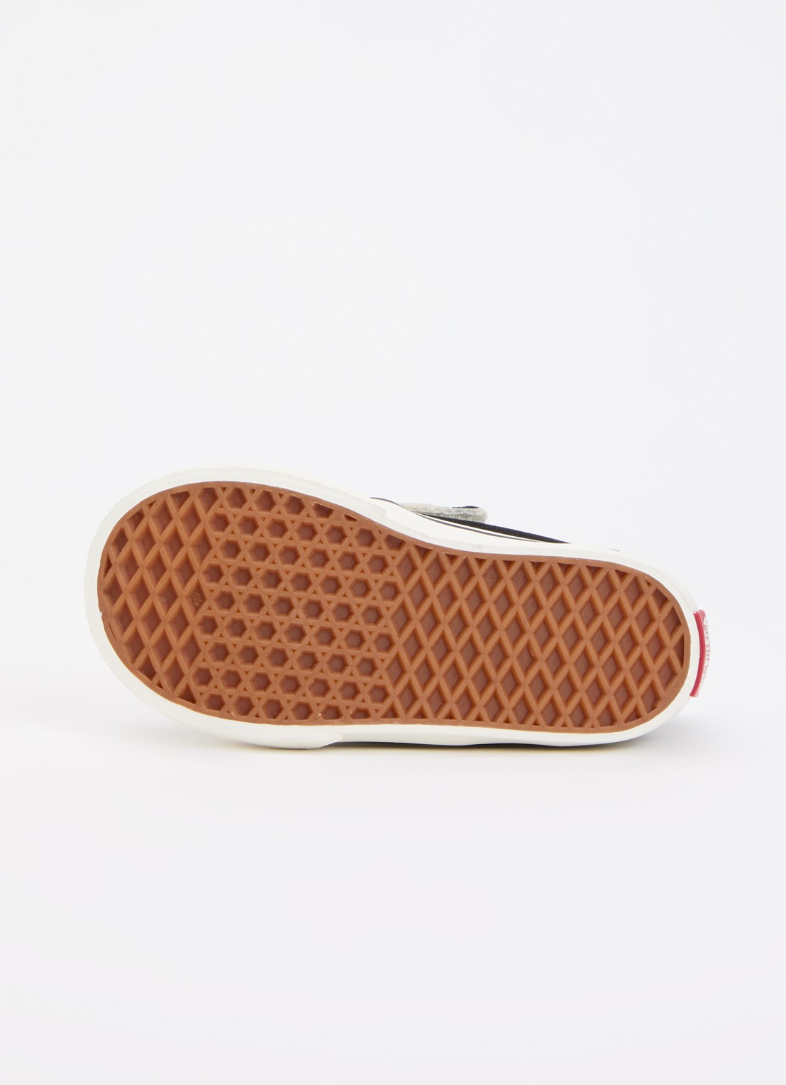 VANS Checkerboard slip-on met klittenband  - detail zwart