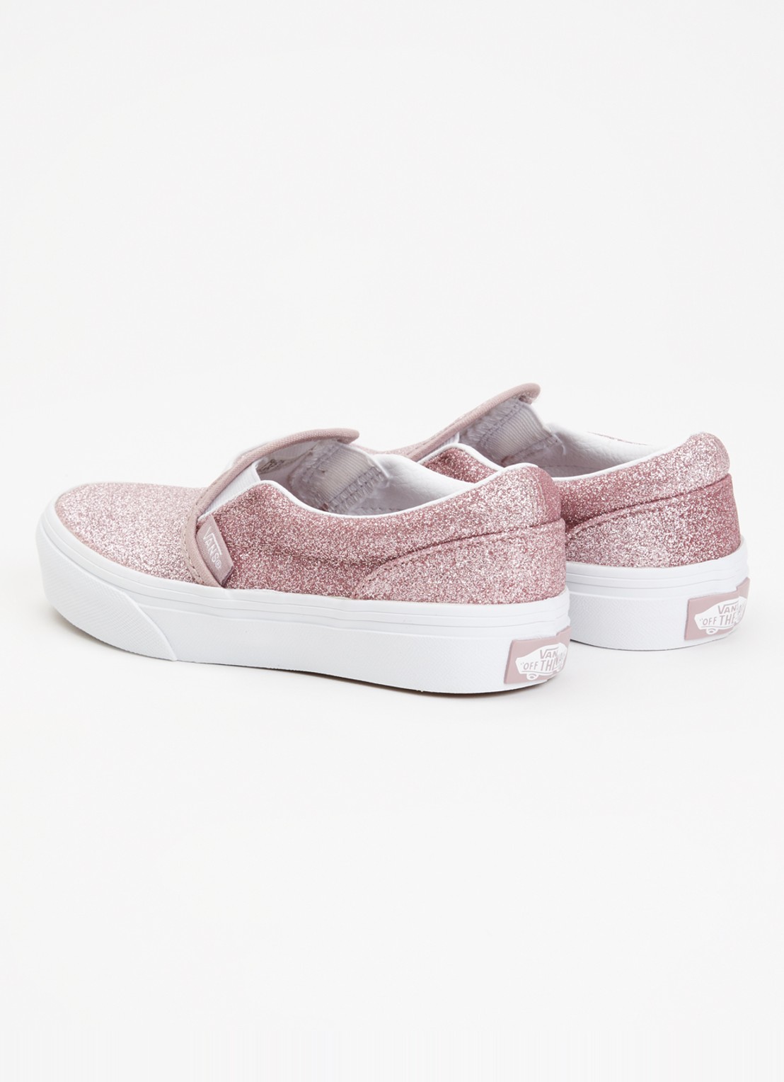 VANS Classic slip-on met glitter - achterkant roze