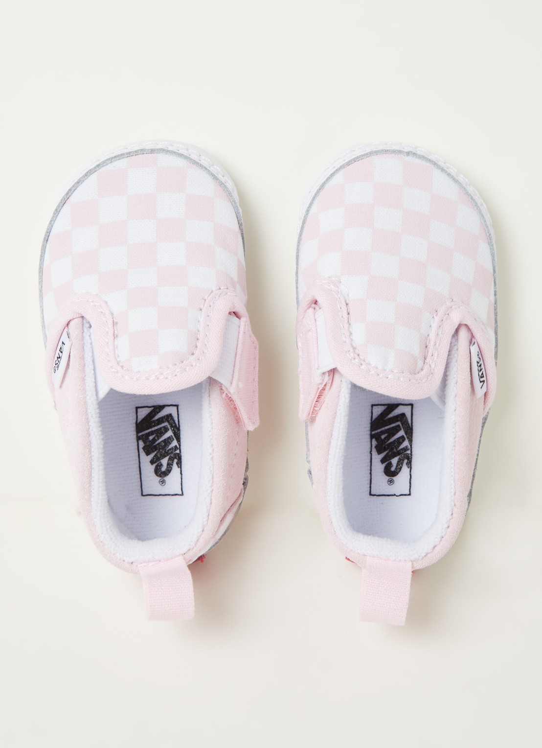 VANS Crib babyschoentje met suède details - detail 3 lichtroze