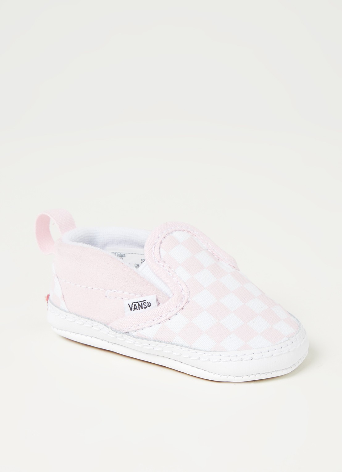 VANS Crib babyschoentje met suède details - voorkant 5 lichtroze