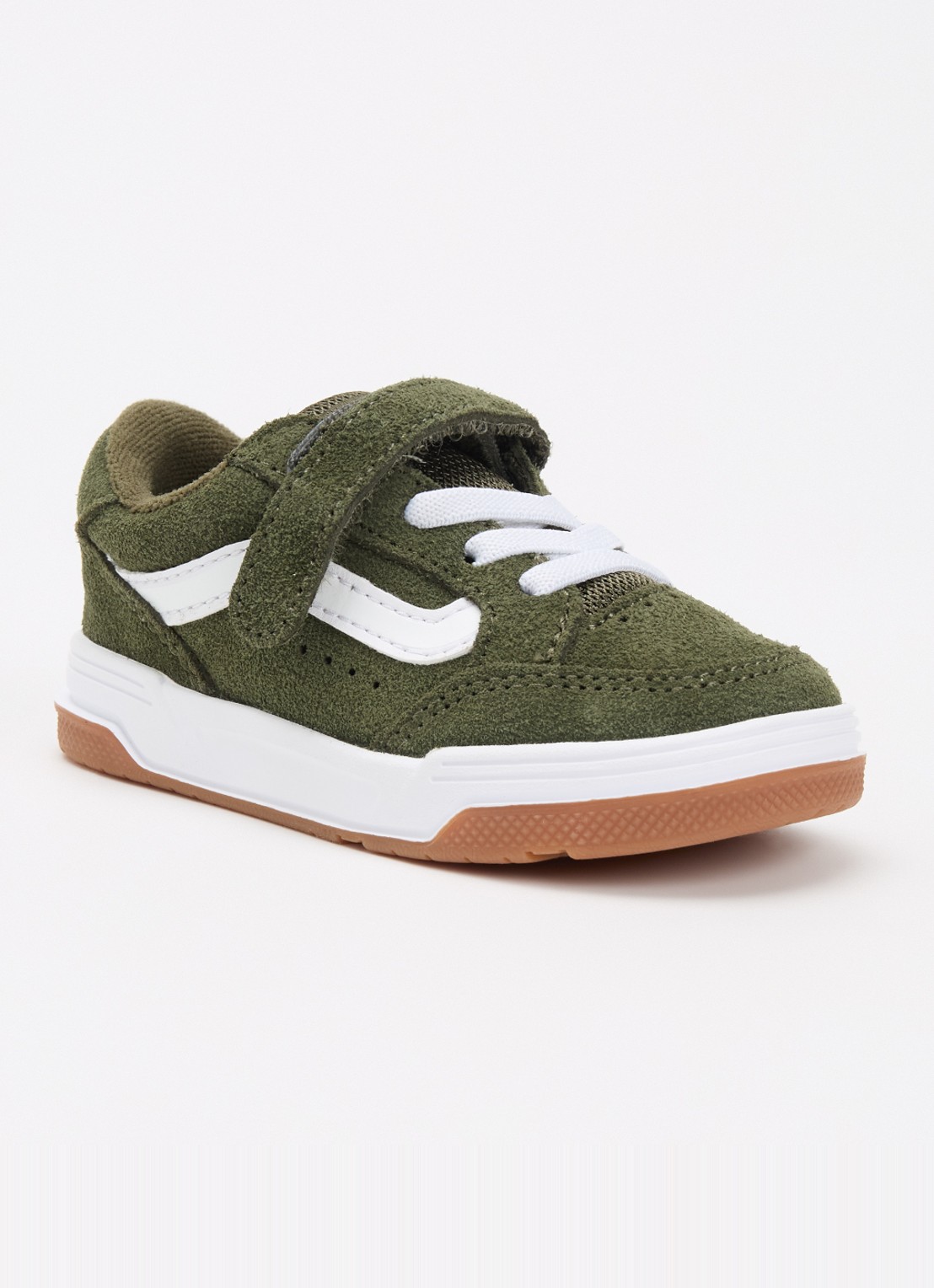 VANS Hylane V sneaker met suède details  - voorkant legergroen
