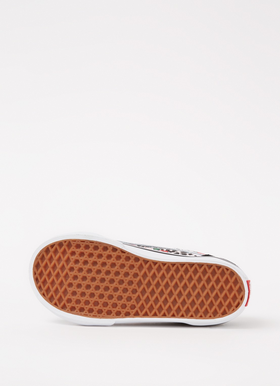 VANS Leopard Floral Old Skool V sneaker met suède details - detail 2 zwart