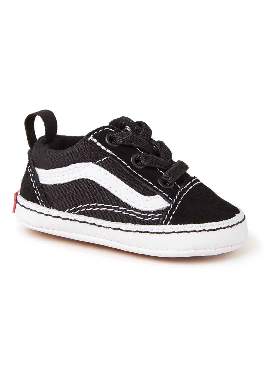 VANS Old School babyschoentje met suède details - voorkant 4 zwart