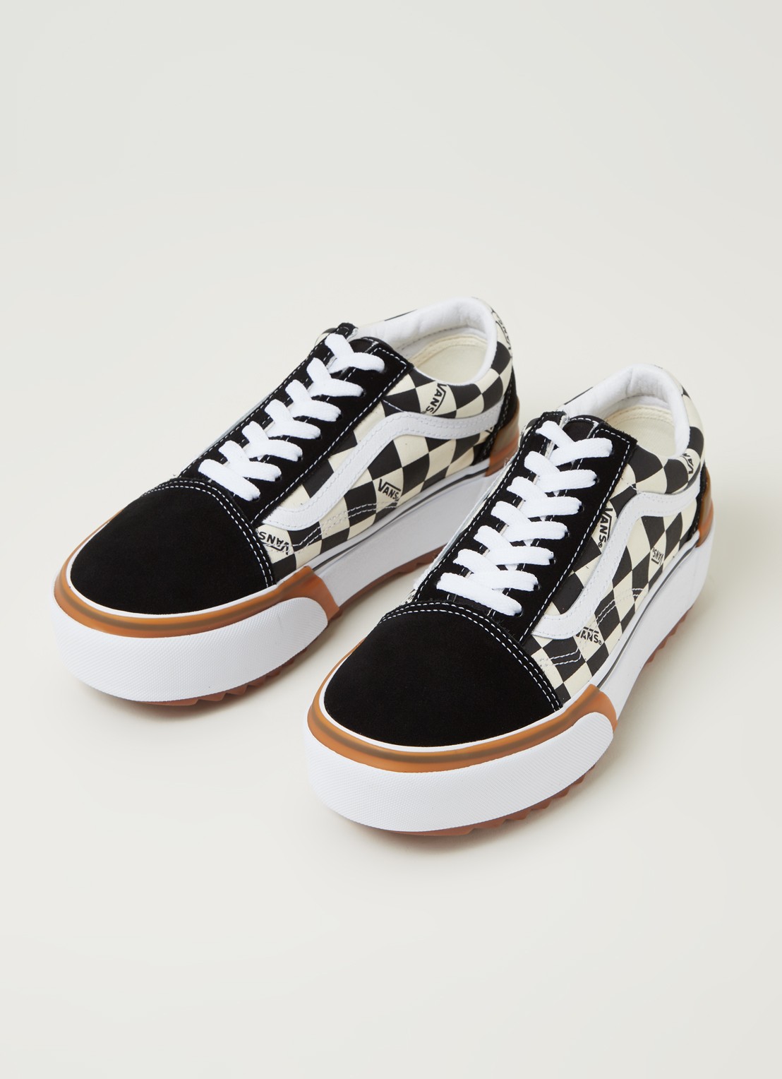 VANS Old skool platform sneaker - detail 3 zwart