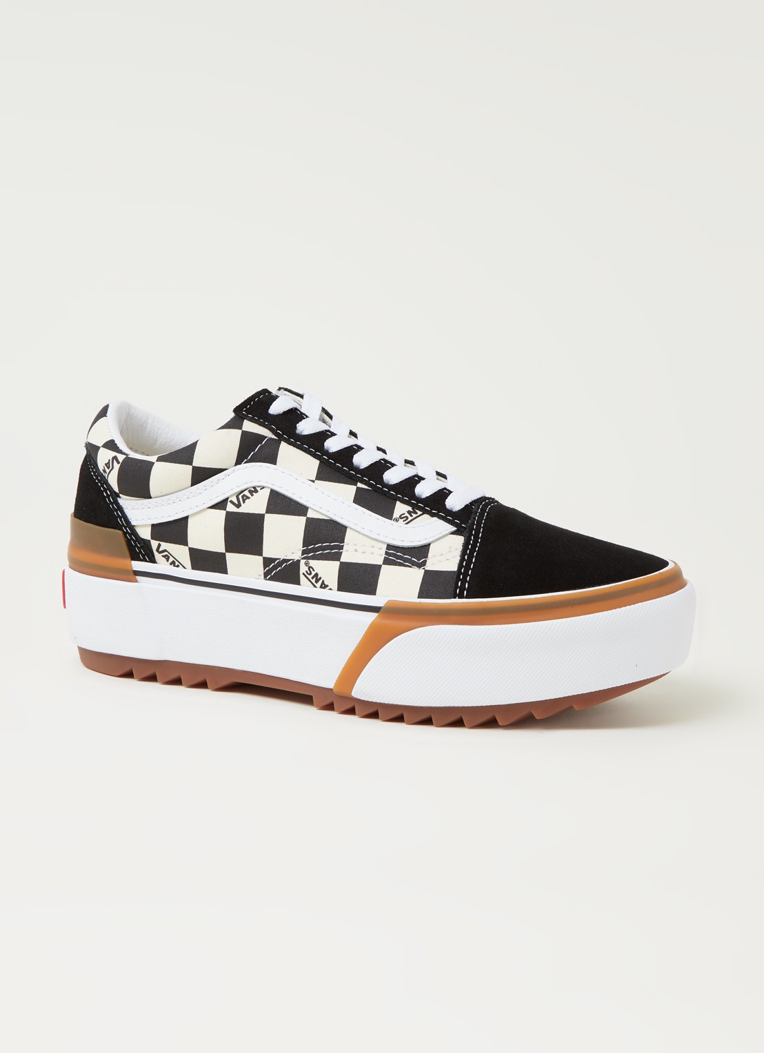 VANS Old skool platform sneaker - voorkant zwart