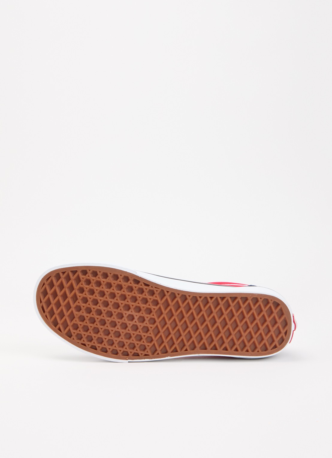 VANS Old Skool sneaker met details van leer - detail 2 rood