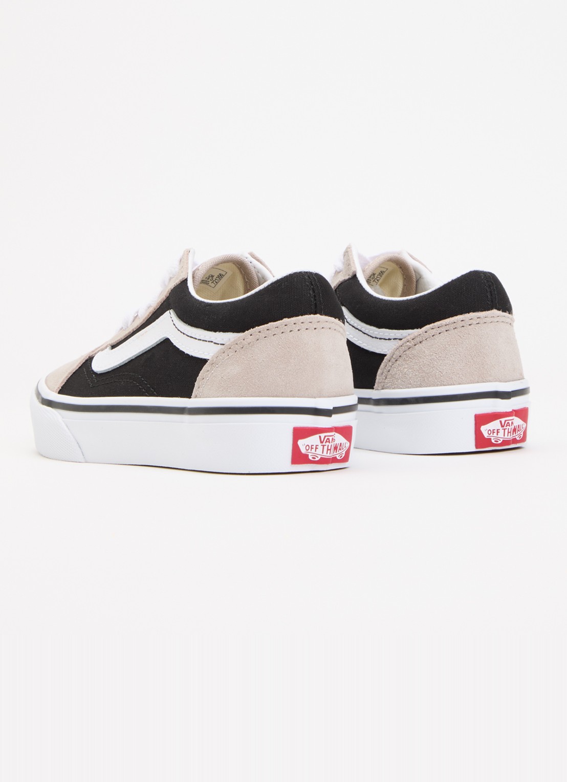 VANS Old Skool sneaker met details van suède - achterkant beige