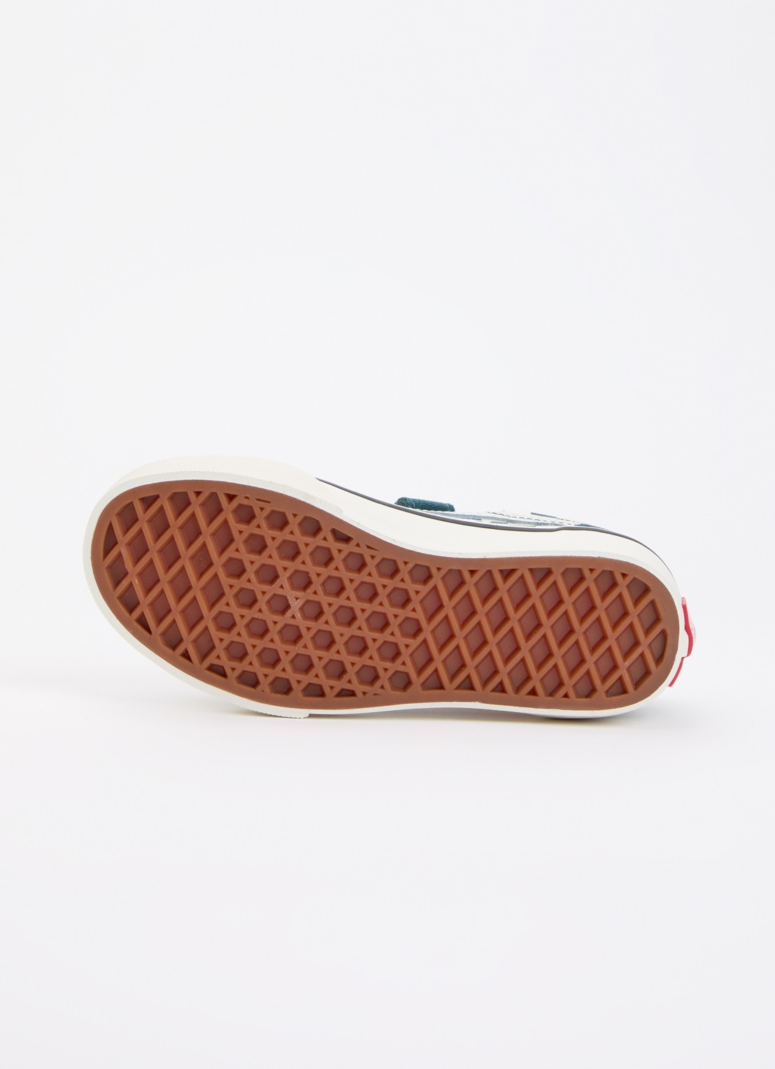 VANS Old Skool V geo check sneaker met suéde details  - detail 3 groen