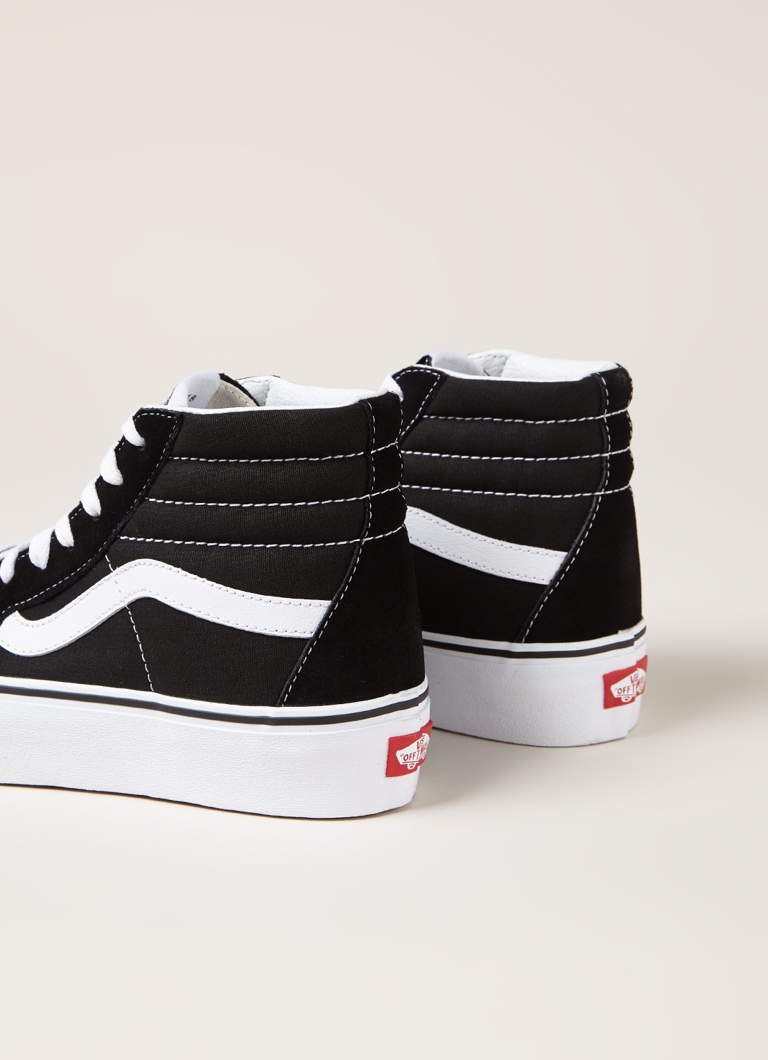 VANS Sk8-Hi Platform sneaker met suède details  - detail 3 zwart