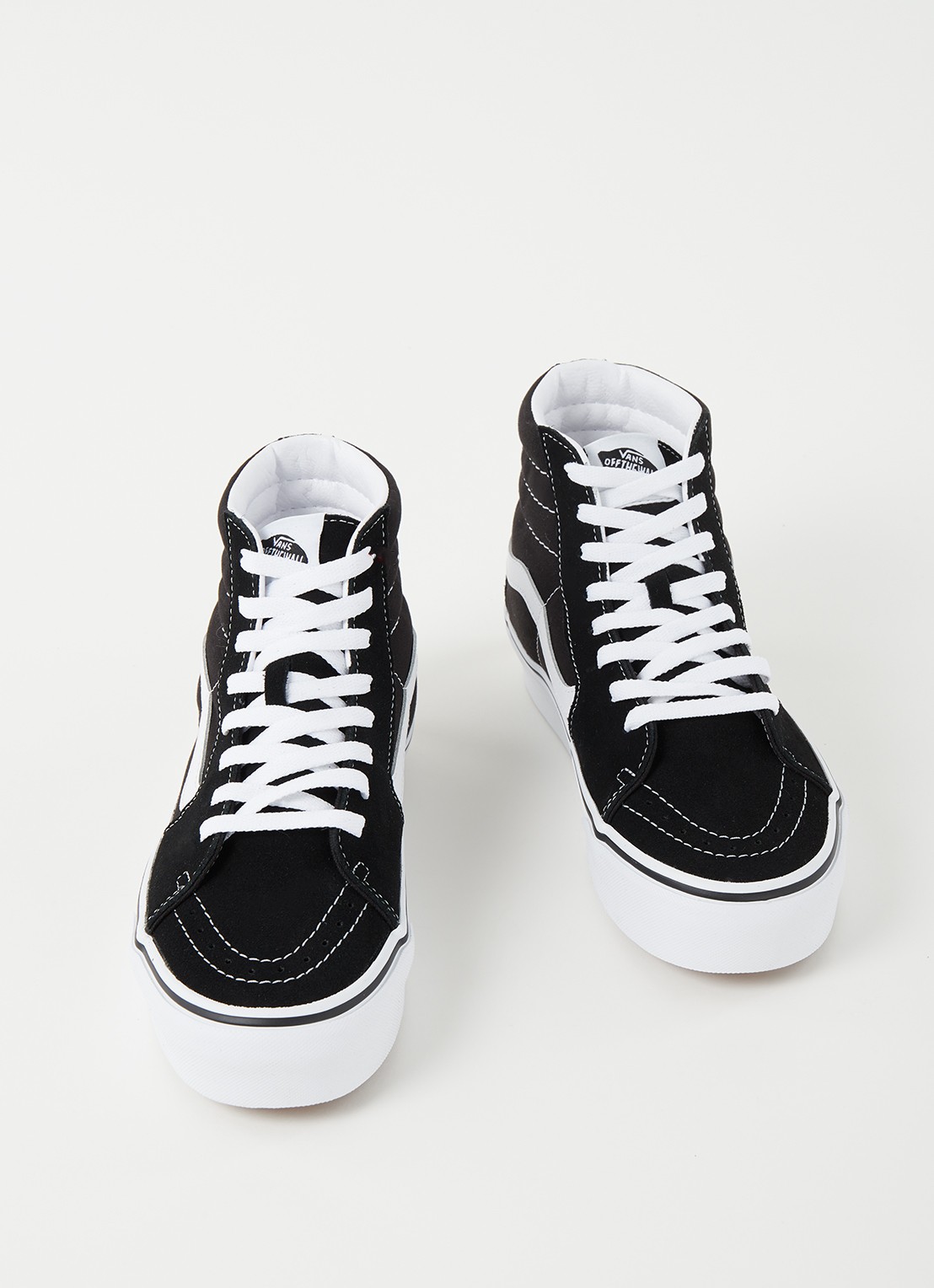 VANS Sk8-Hi Platform sneaker met suède details  - detail 4 zwart
