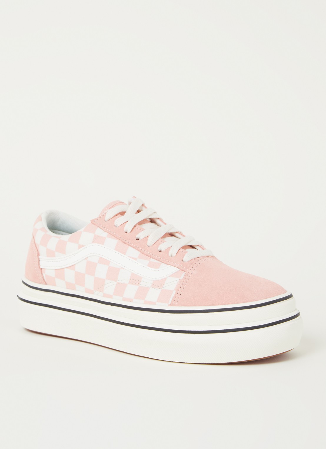 VANS Super Comfycush Old Skool sneaker met suède details - voorkant lichtroze