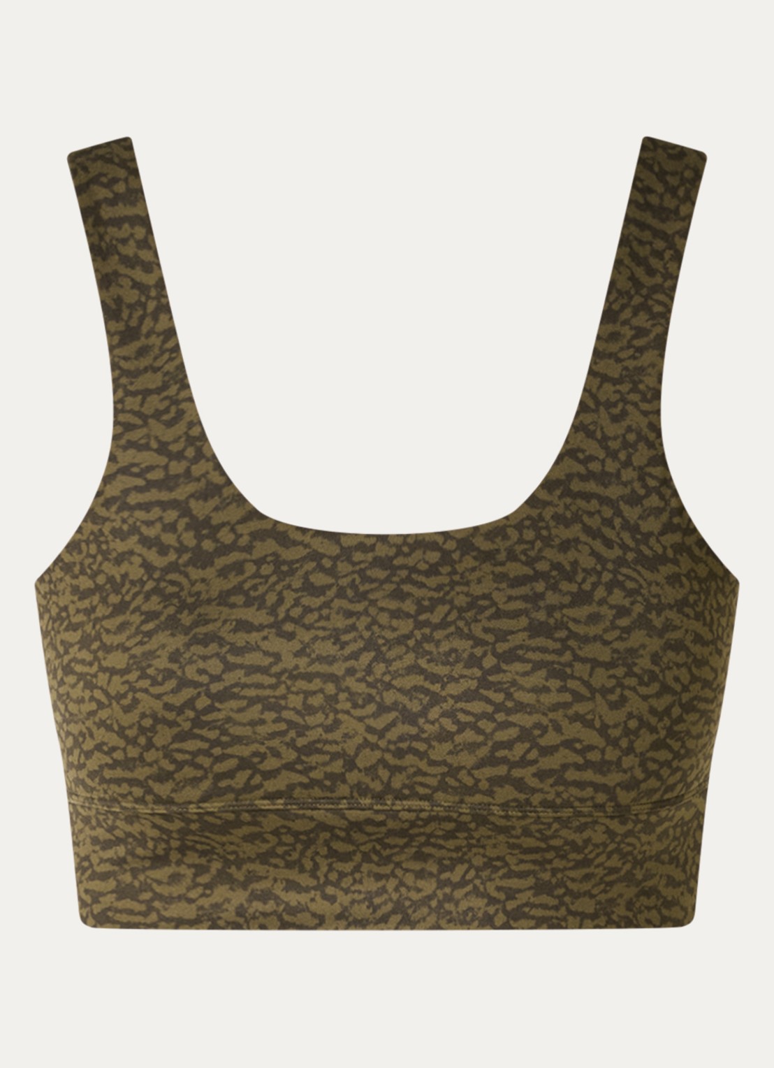 Varley FreeSoft Cori sport bh met light support - voorkant 3 mosgroen