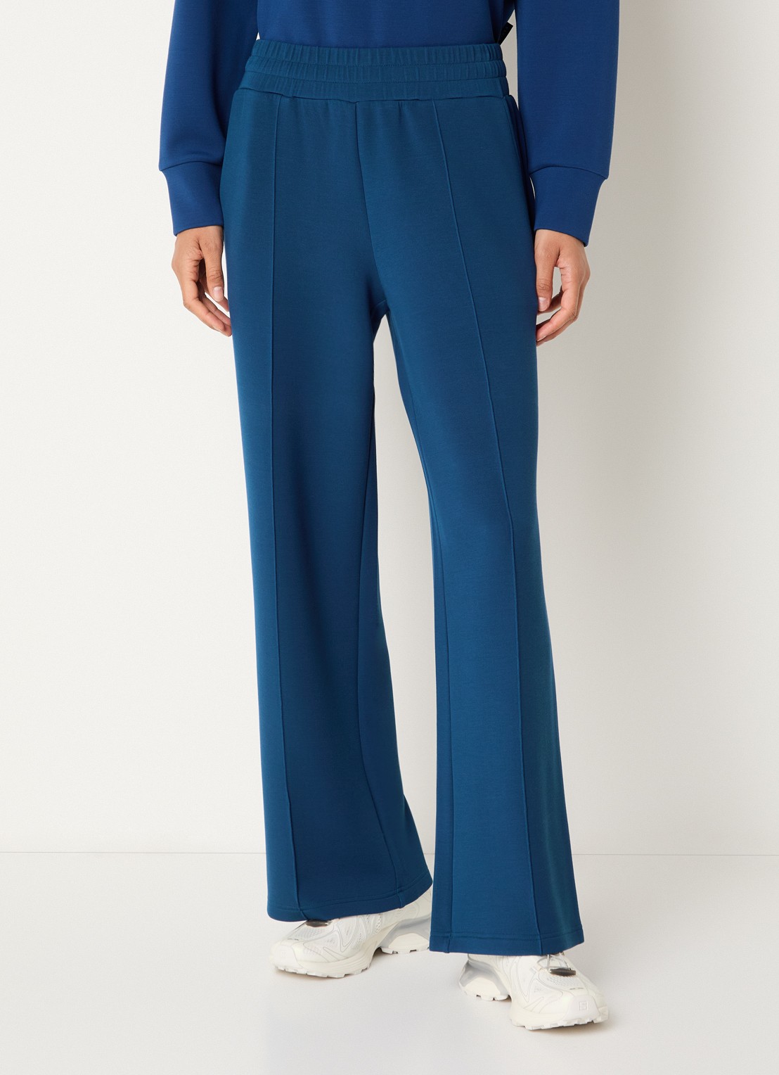 Varley High waist wide fit joggingbroek met siernaad - detail 4 blauw