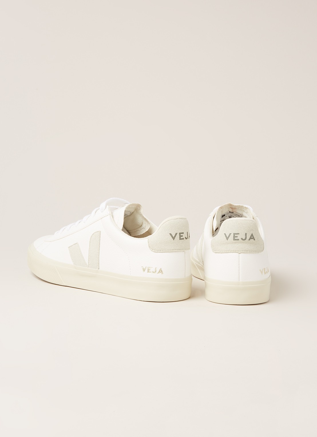 Veja Campo Easy sneaker van leer - detail 3 wit