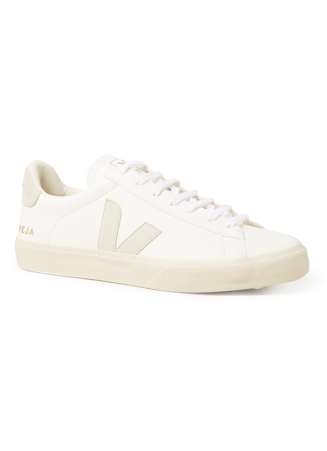 Veja Campo Easy sneaker van leer - voorkant wit