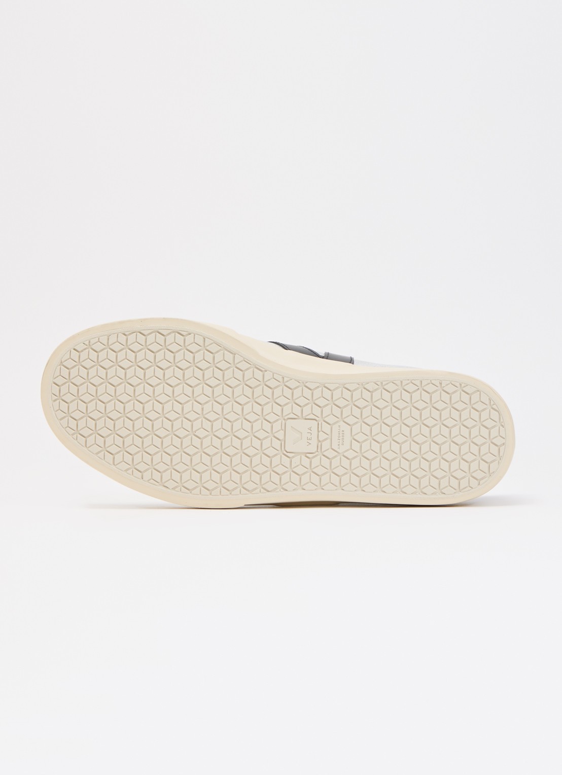 Veja Campo sneaker van leer met metallic finish - detail 4 zilver