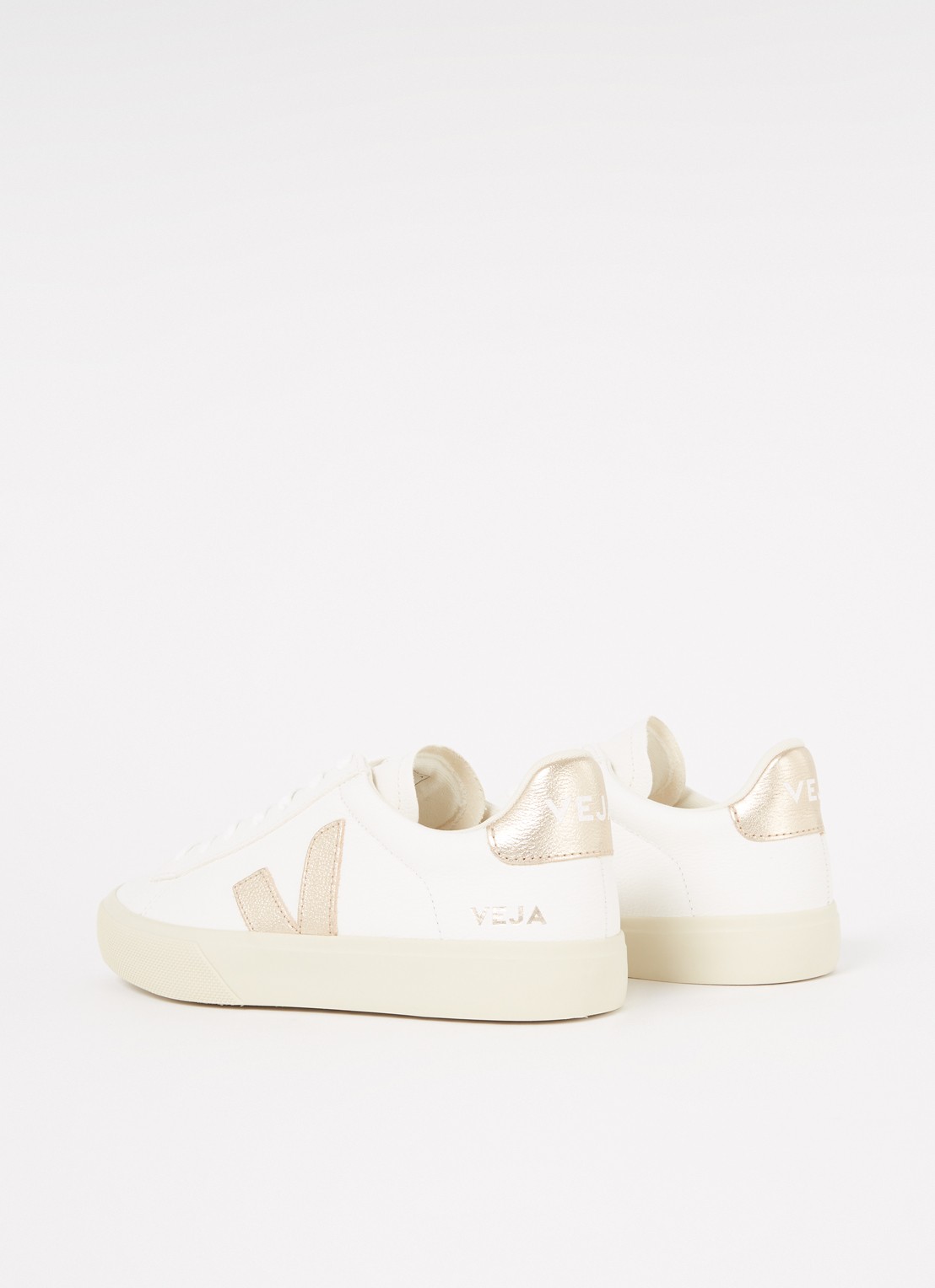 Veja Campo sneaker van leer - achterkant 4 goud