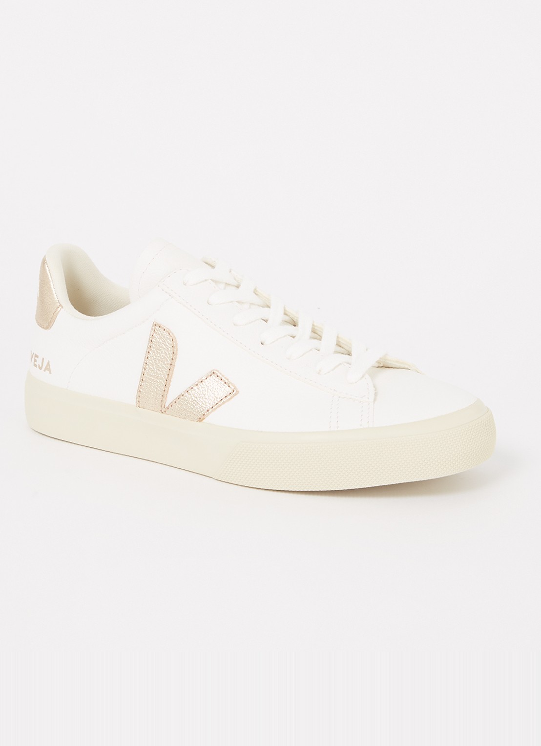 Veja Campo sneaker van leer - voorkant 5 goud