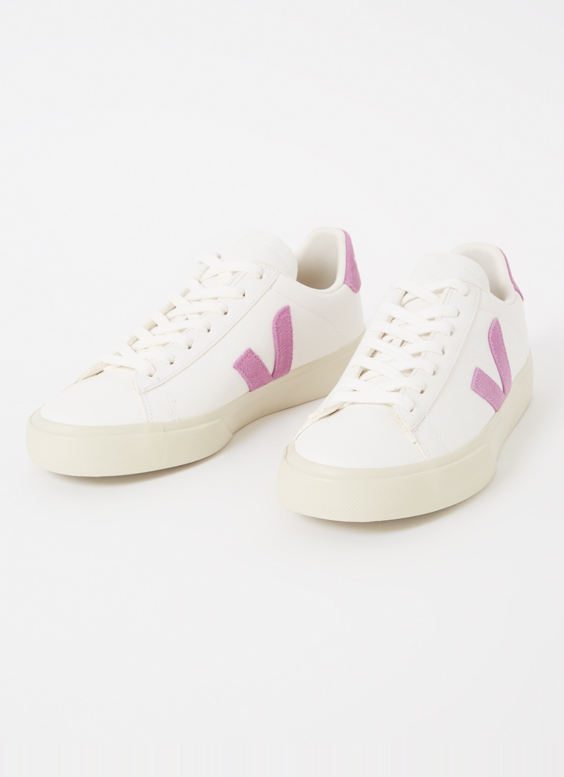 Veja Campo sneaker van leer - detail paars