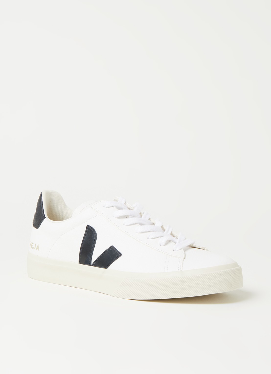 Veja Campo sneaker van leer - voorkant 2 wit