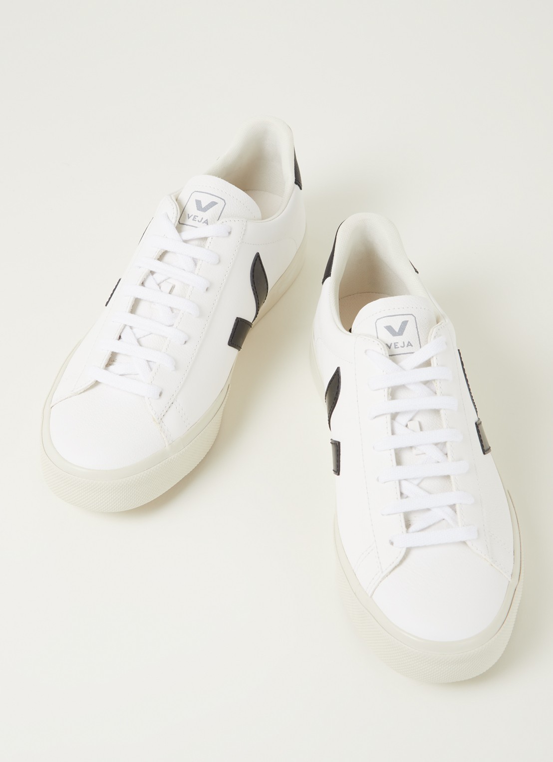 Veja Campo sneaker van leer - detail 3 wit