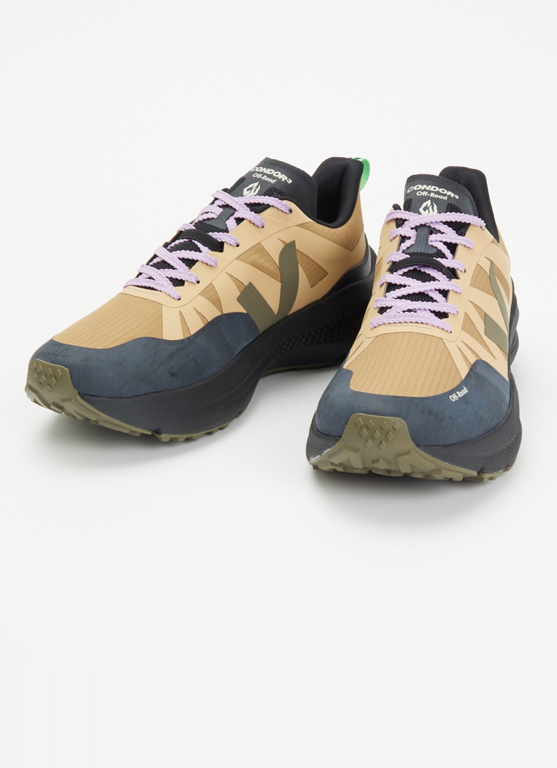 Veja Condor 3 Off-Road sneaker met mesh details - detail camel