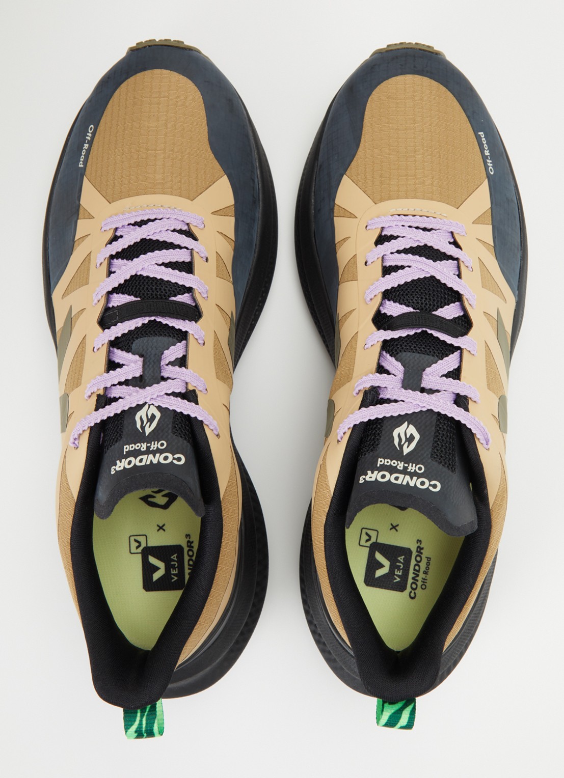Veja Condor 3 Off-Road sneaker met mesh details - detail 2 camel