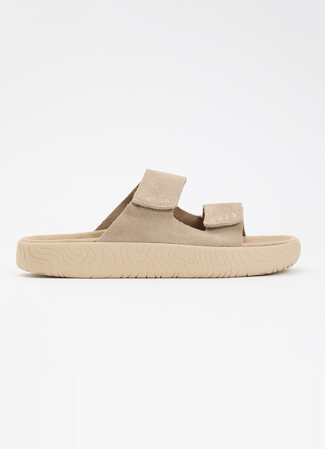 Veja Etna slipper van suède - voorkant 2 creme