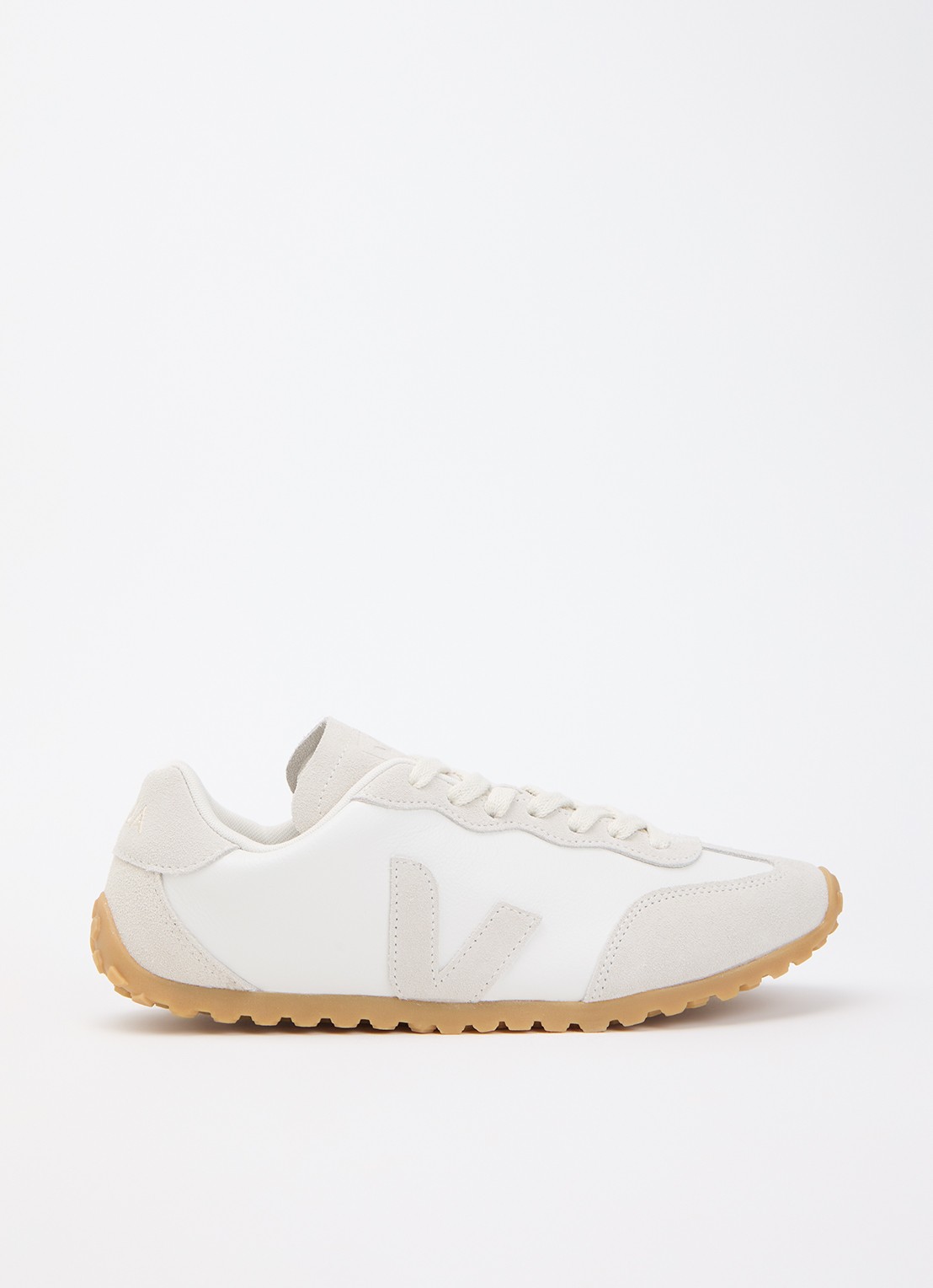 Veja GT sneaker van leer met suède details - voorkant 5 wit