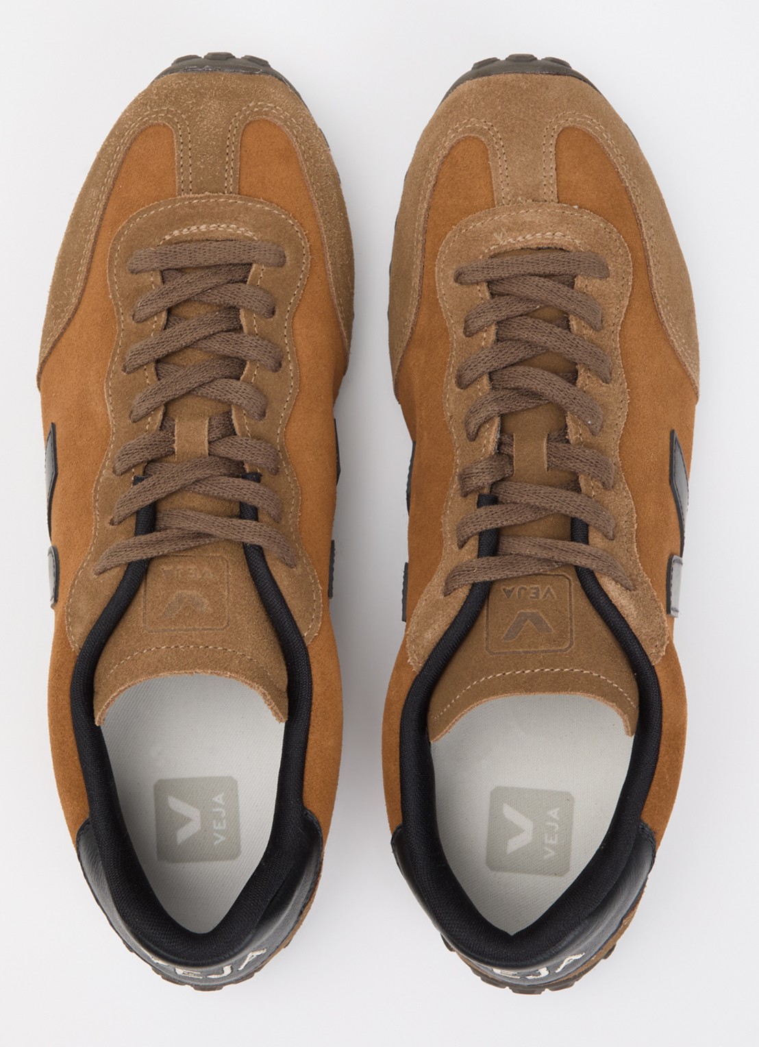 Veja GT sneaker van suède - detail 5 oranjebruin