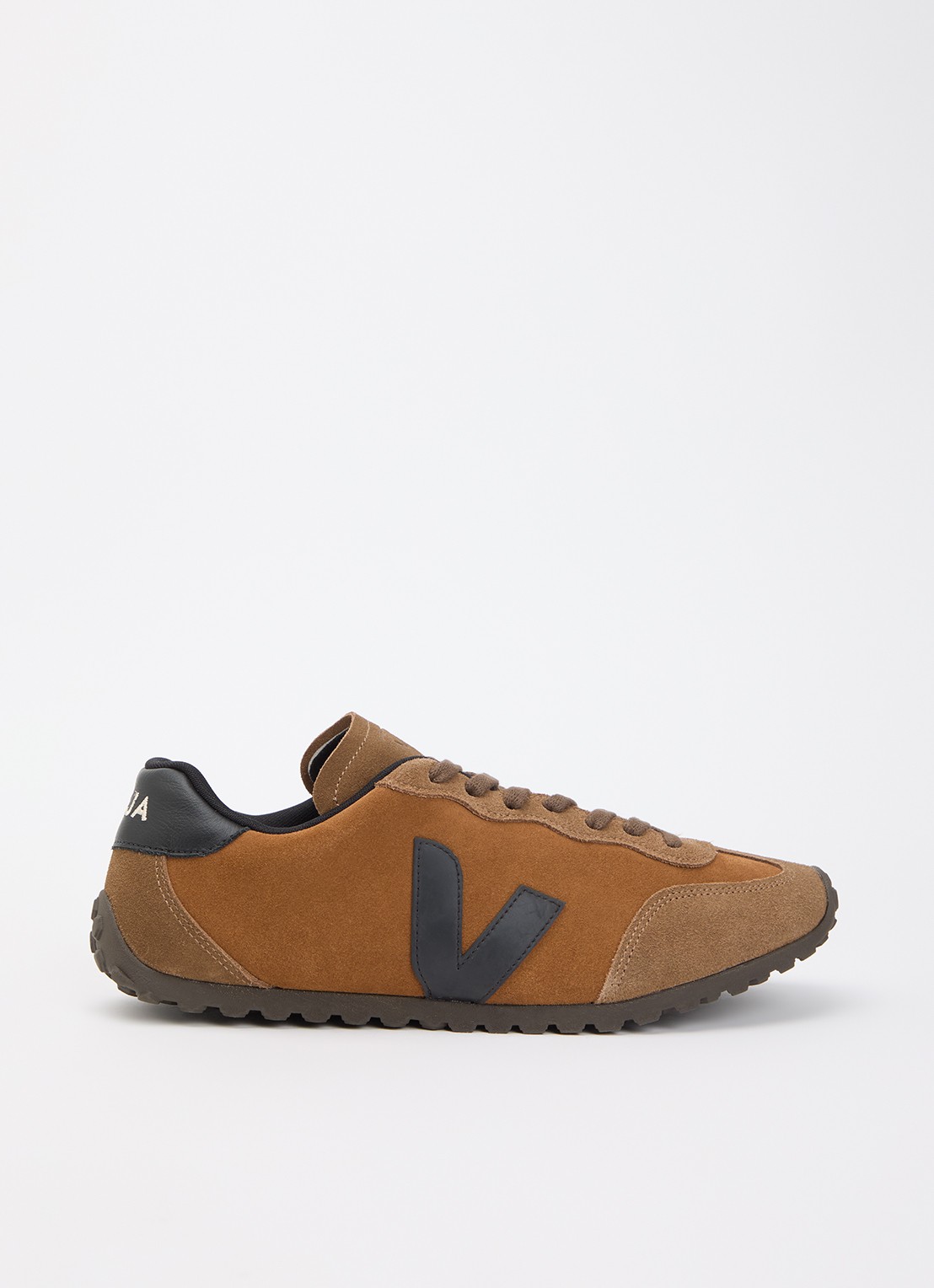 Veja GT sneaker van suède - voorkant 2 oranjebruin