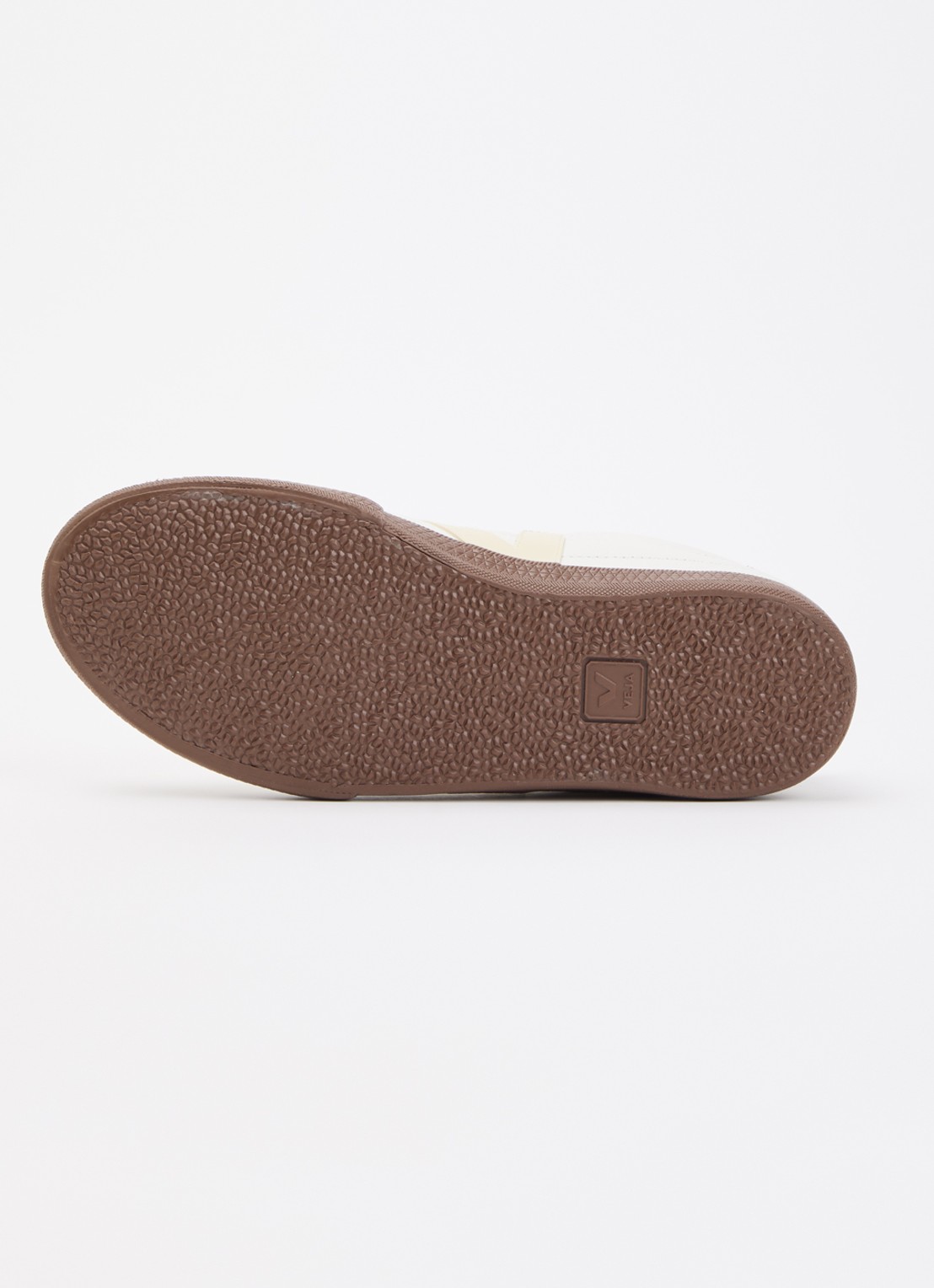 Veja Panenka sneaker van leer met logo - detail 3 wit