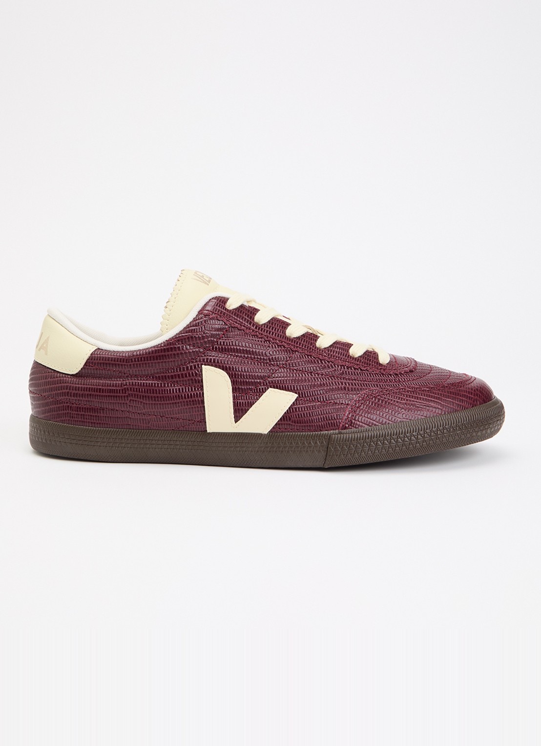 Veja Panenka sneaker van leer - voorkant 5 aubergine