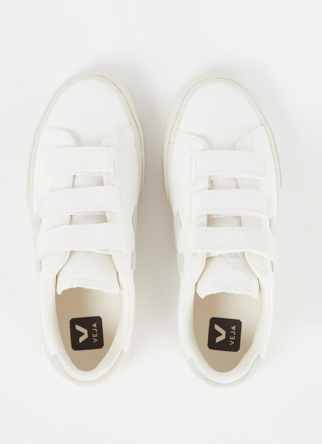 Veja Recife sneaker van leer met suède details  - detail 5 wit