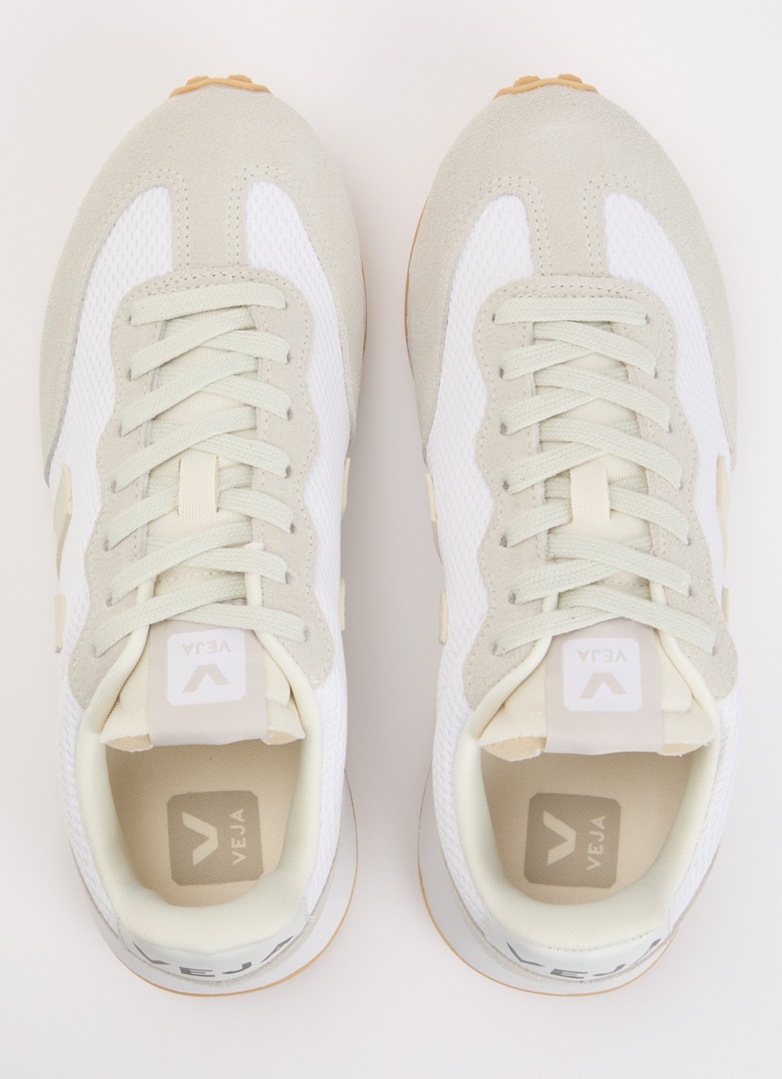 Veja Rio Branco II sneaker met suède details - detail 4 wit