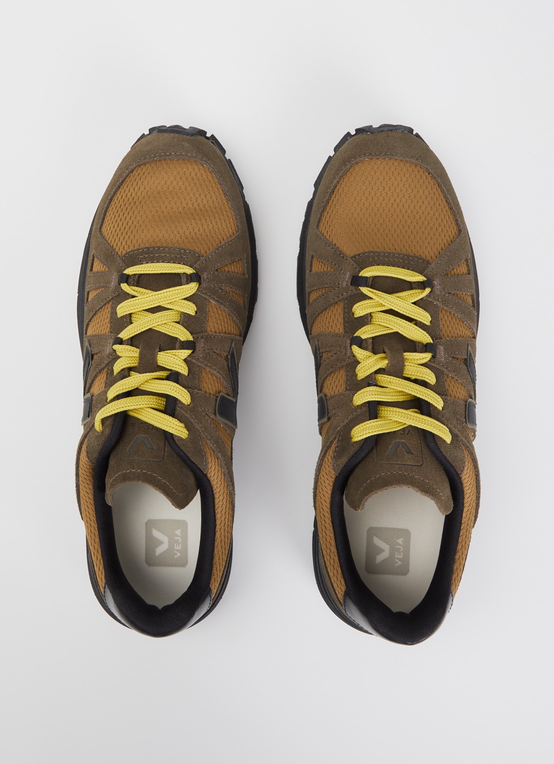 Veja Salar Alveomesh sneaker met suède details - detail 2 zwart