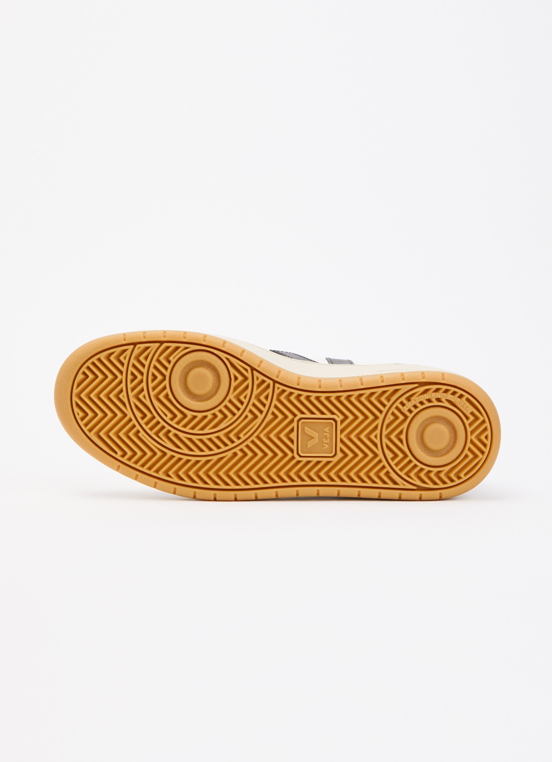 Veja V-10 sneaker van leer met logo - detail 3 gebroken wit