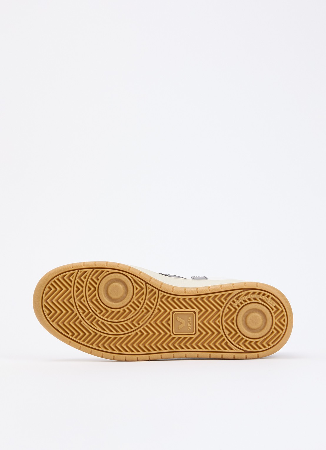 Veja V-10 sneaker van leer met suède details - detail 4 bordeauxrood