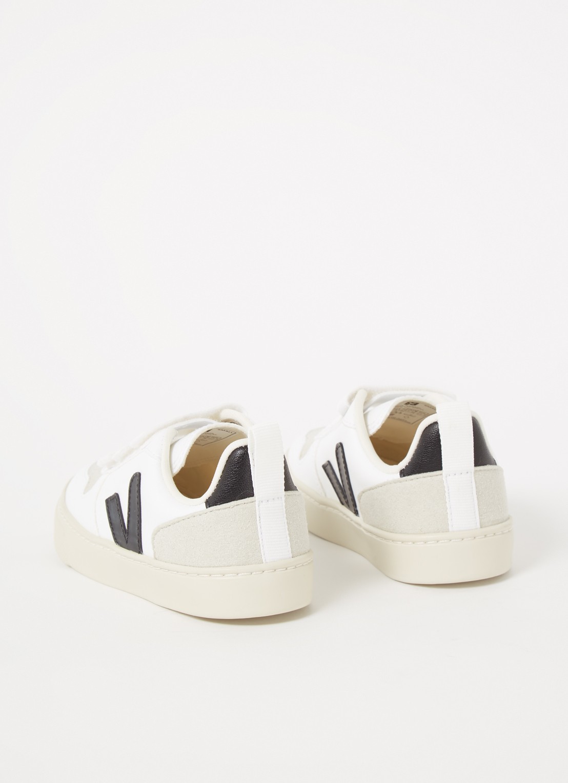 Veja V-10 sneaker van leer - detail 7 wit