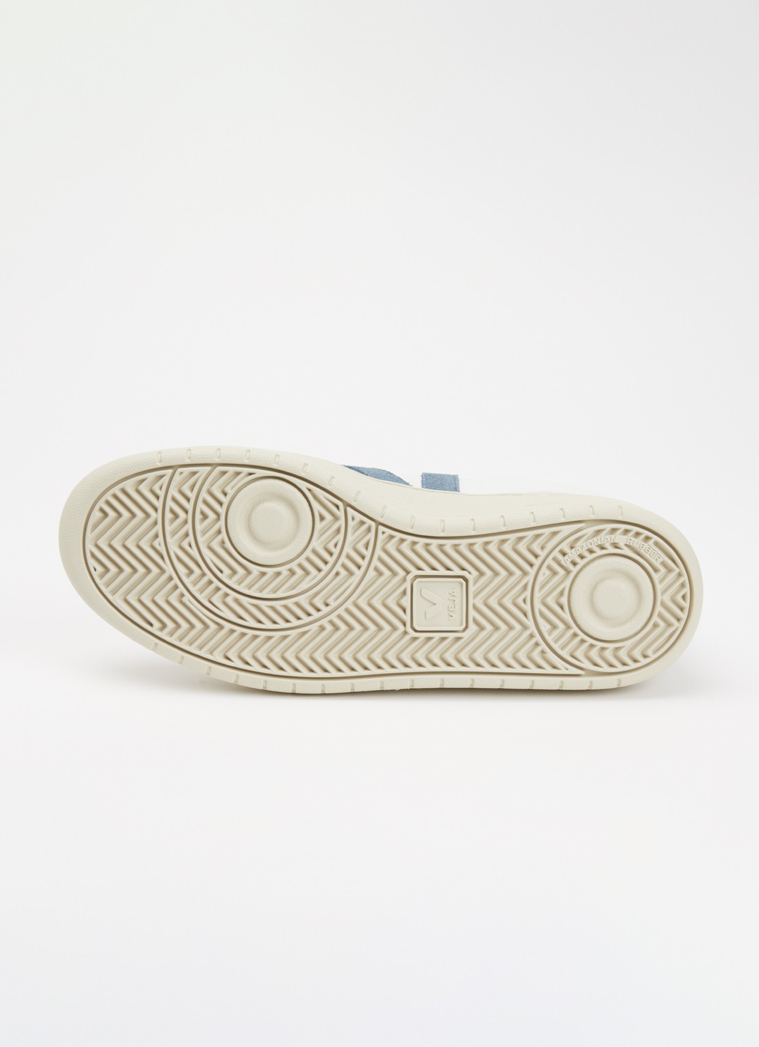 Veja V-90 sneaker van leer met logo - detail 3 indigo