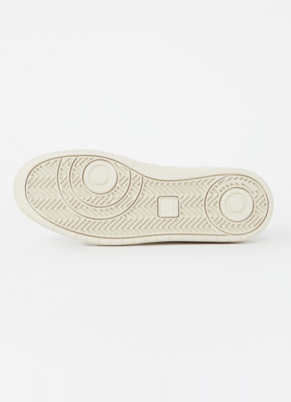 Veja V-90 sneaker van leer met suède details - detail 4 wit