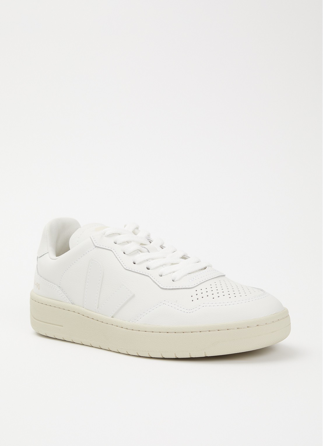 Veja V-90 sneaker van leer - voorkant 2 wit