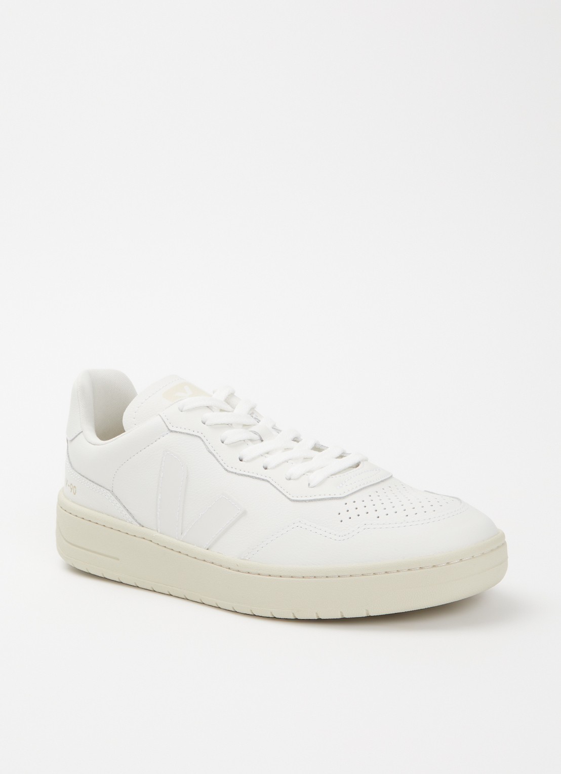 Veja V-90 sneaker van leer - voorkant 2 wit
