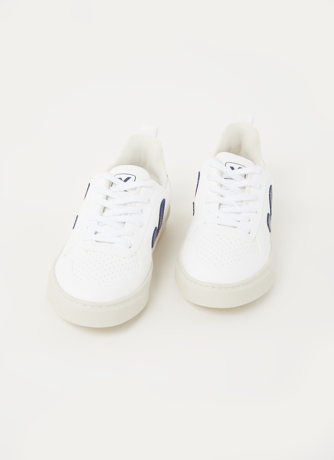Veja V10 sneaker van leer - detail 2 wit
