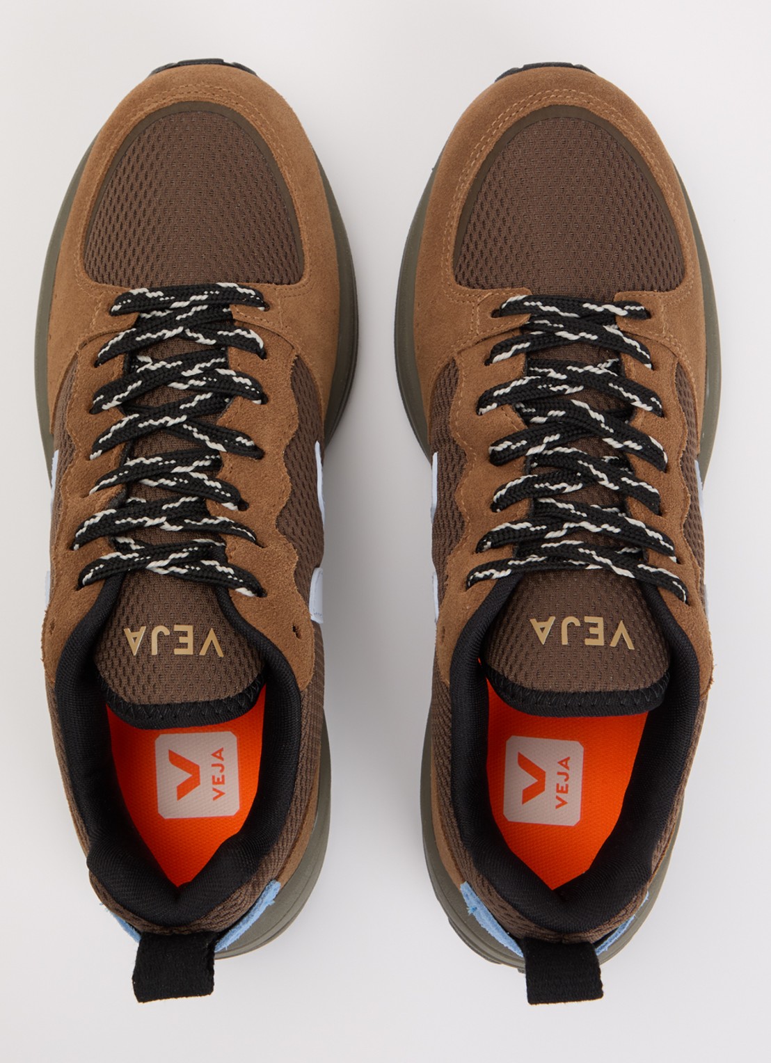 Veja Venturi II sneaker met suède details - detail 3 bruin