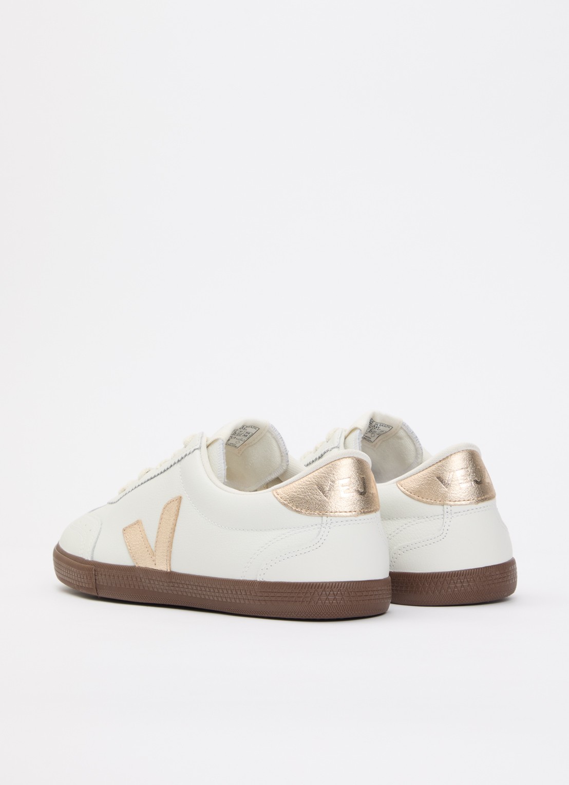 Veja Volley sneaker van leer   - achterkant wit