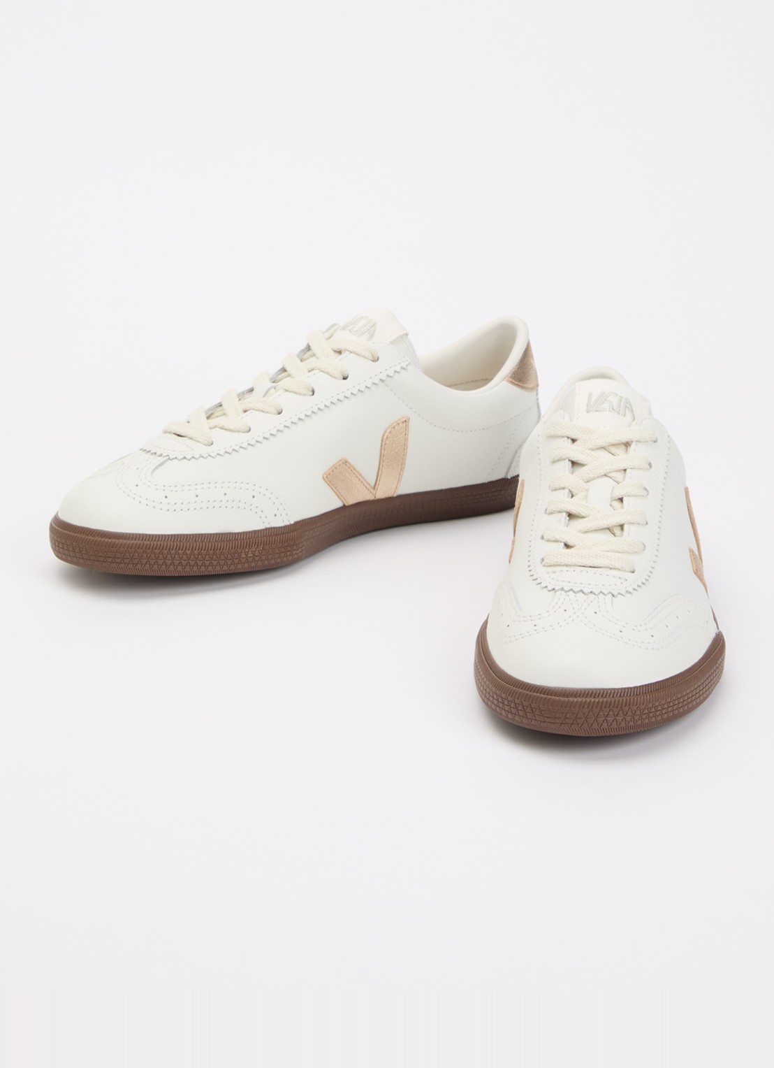 Veja Volley sneaker van leer   - detail 3 wit